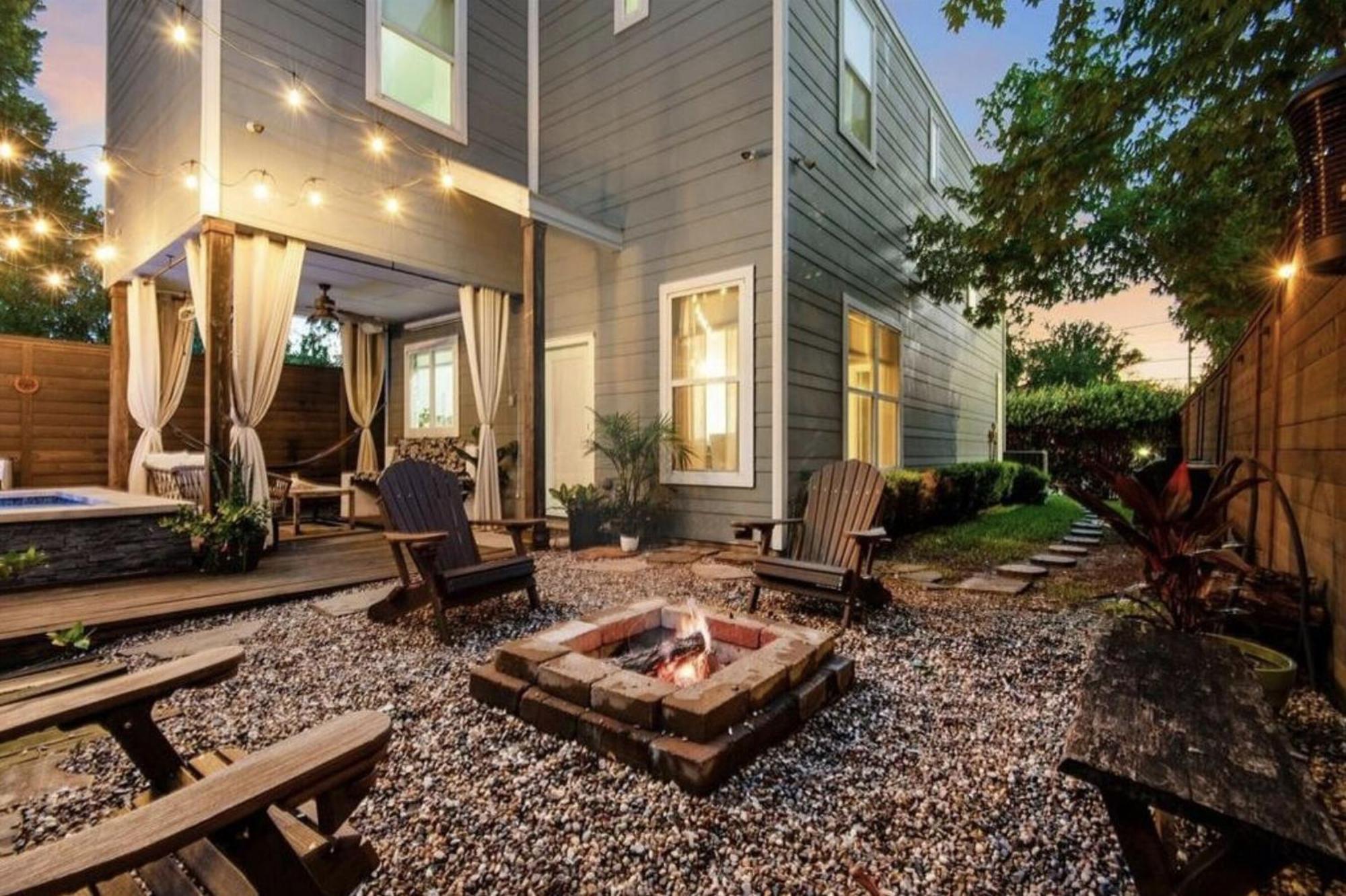 Private Downtown Oasis Home Hot Tub & Fire Pit Houston Exteriér fotografie